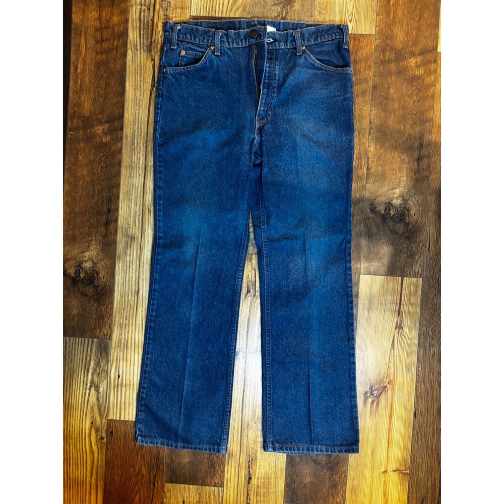 Vintage 1980's Men's Levi's 517 Orange Tab Boot Cut Jeans 36x31